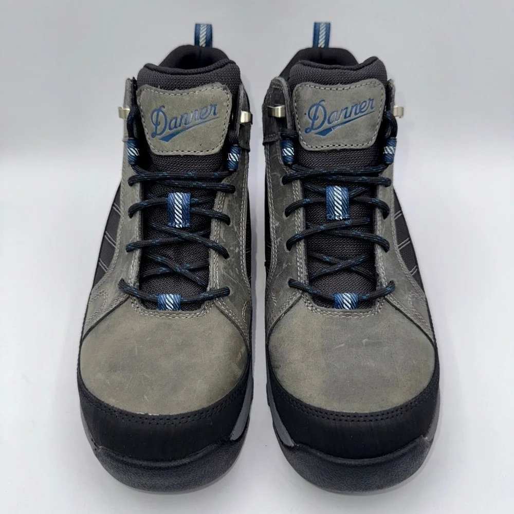 Danner‎ Riverside Boots Men's Size 9 D Gray Waterproof Leather Steel Toe